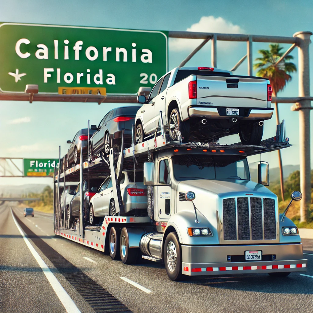 Transporting Your Vehicle from California to Florida.