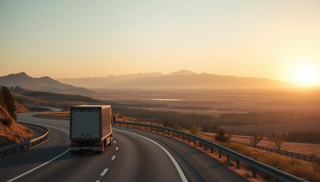 A scenic highway stretching across the vast expanse of the American Midwest, capturing the long-distance journey from Ohio to California. In the foreground, a modern auto transport truck navigates the winding road, its sleek design and powerful engine hinting at the efficient relocation of vehicles. The middle ground is dotted with rolling hills, lush forests, and small towns, reflecting the diverse landscapes encountered along the route. In the distant background, the majestic silhouettes of the Rocky Mountains rise up, casting a warm, golden glow as the sun sets over the horizon, creating a serene and contemplative atmosphere. The image conveys the sense of adventure and anticipation inherent in the Ohio to California auto transport experience. A scenic highway stretching across the vast expanse of the American Midwest, capturing the long-distance journey from Ohio to California. In the foreground, a modern auto transport truck navigates the winding road, its sleek design and powerful engine hinting at the efficient relocation of vehicles. The middle ground is dotted with rolling hills, lush forests, and small towns, reflecting the diverse landscapes encountered along the route. In the distant background, the majestic silhouettes of the Rocky Mountains rise up, casting a warm, golden glow as the sun sets over the horizon, creating a serene and contemplative atmosphere. The image conveys the sense of adventure and anticipation inherent in the Ohio to California auto transport experience.