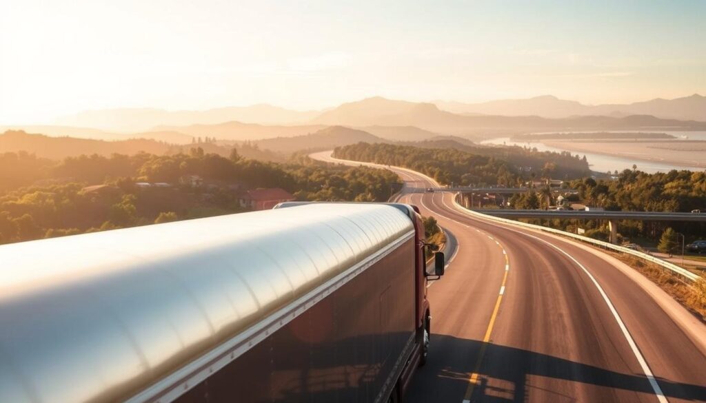 A winding highway stretches from the rolling hills of Maryland to the sun-drenched coastline of Florida, with a car transport truck navigating the scenic route. The foreground features the large trailer, its metallic surface gleaming under the warm, directional lighting. In the middle ground, the highway winds through lush forests and past quaint towns, dotted with the occasional overpass. The background showcases the gradual transition from the verdant landscapes of the North to the palm-fringed vistas of the South, with a hazy, atmospheric perspective that conveys the journey's length. The overall mood is one of adventure and anticipation, capturing the essence of this comprehensive car transport service from Maryland to Florida. A winding highway stretches from the rolling hills of Maryland to the sun-drenched coastline of Florida, with a car transport truck navigating the scenic route. The foreground features the large trailer, its metallic surface gleaming under the warm, directional lighting. In the middle ground, the highway winds through lush forests and past quaint towns, dotted with the occasional overpass. The background showcases the gradual transition from the verdant landscapes of the North to the palm-fringed vistas of the South, with a hazy, atmospheric perspective that conveys the journey's length. The overall mood is one of adventure and anticipation, capturing the essence of this comprehensive car transport service from Maryland to Florida.