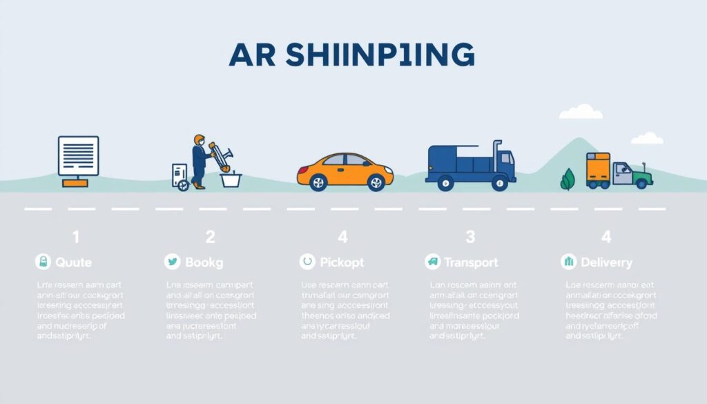 Arkansas car shipping process diagram Arkansas car shipping process diagram