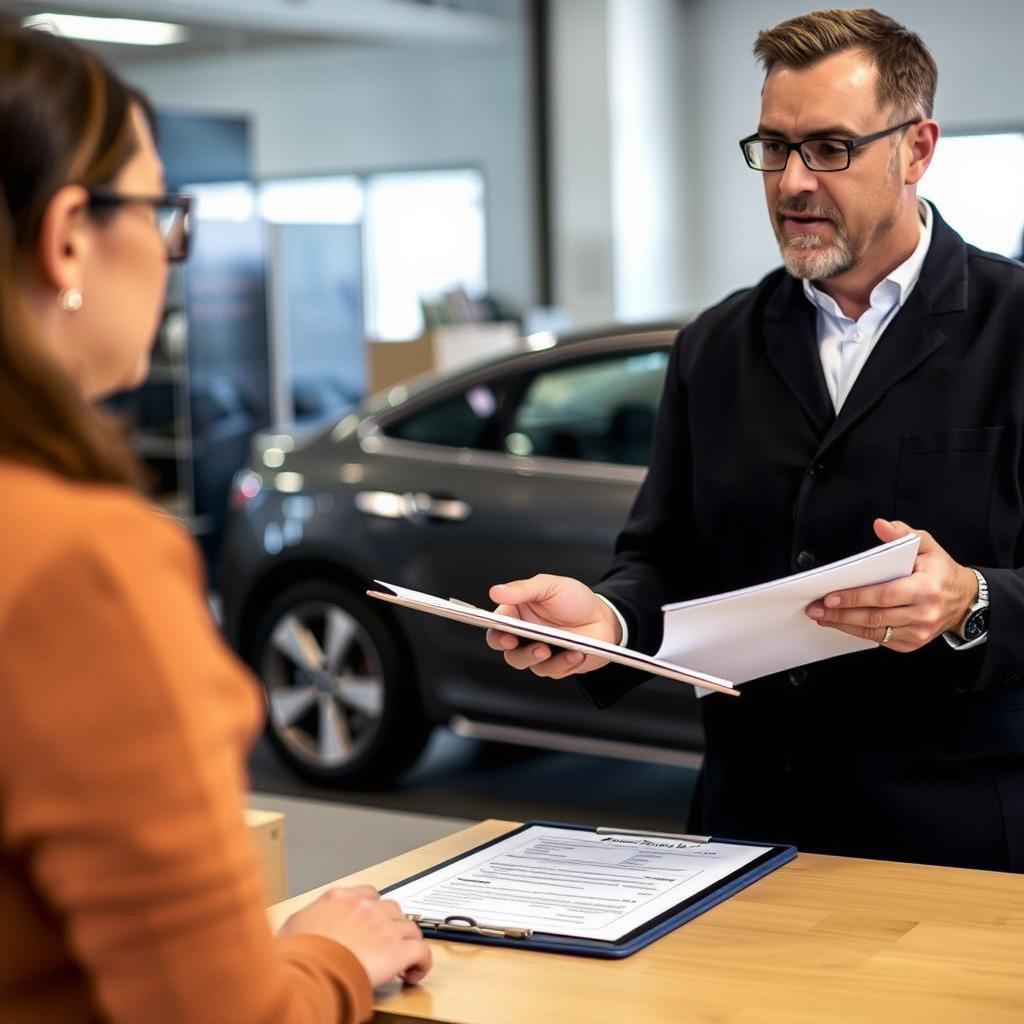 Best Car Shipping Inc representative explaining the North Carolina shipping process to a customer Best Car Shipping Inc representative explaining the North Carolina shipping process to a customer