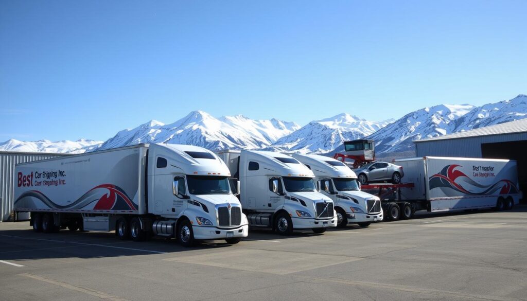 Best Car Shipping Inc's specialized Alaska transport fleet Best Car Shipping Inc's specialized Alaska transport fleet