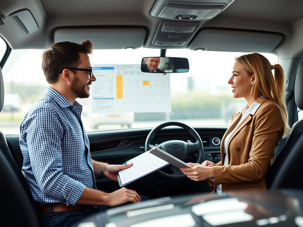 Booking an Indiana car shipping service with customer service representative Booking an Indiana car shipping service with customer service representative