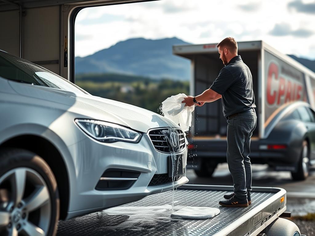 Cleaning vehicle before Vermont car shipping Cleaning vehicle before Vermont car shipping
