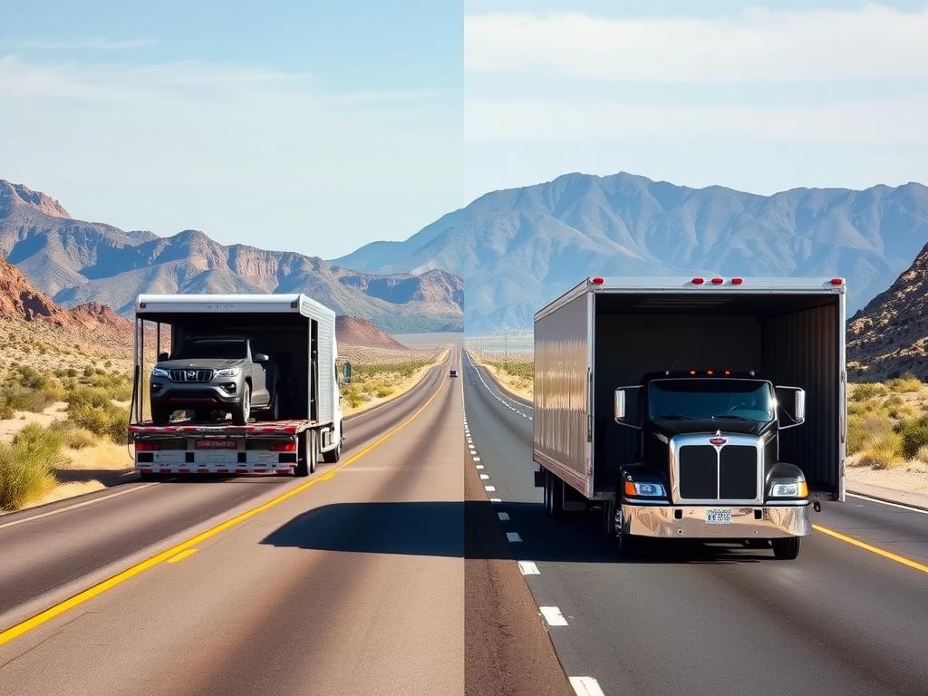 Comparison of open and enclosed car carriers in Arizona Comparison of open and enclosed car carriers in Arizona