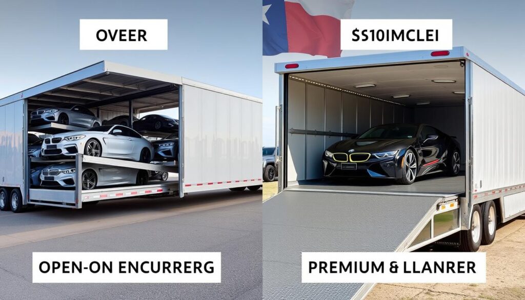 Comparison of open and enclosed car transport options