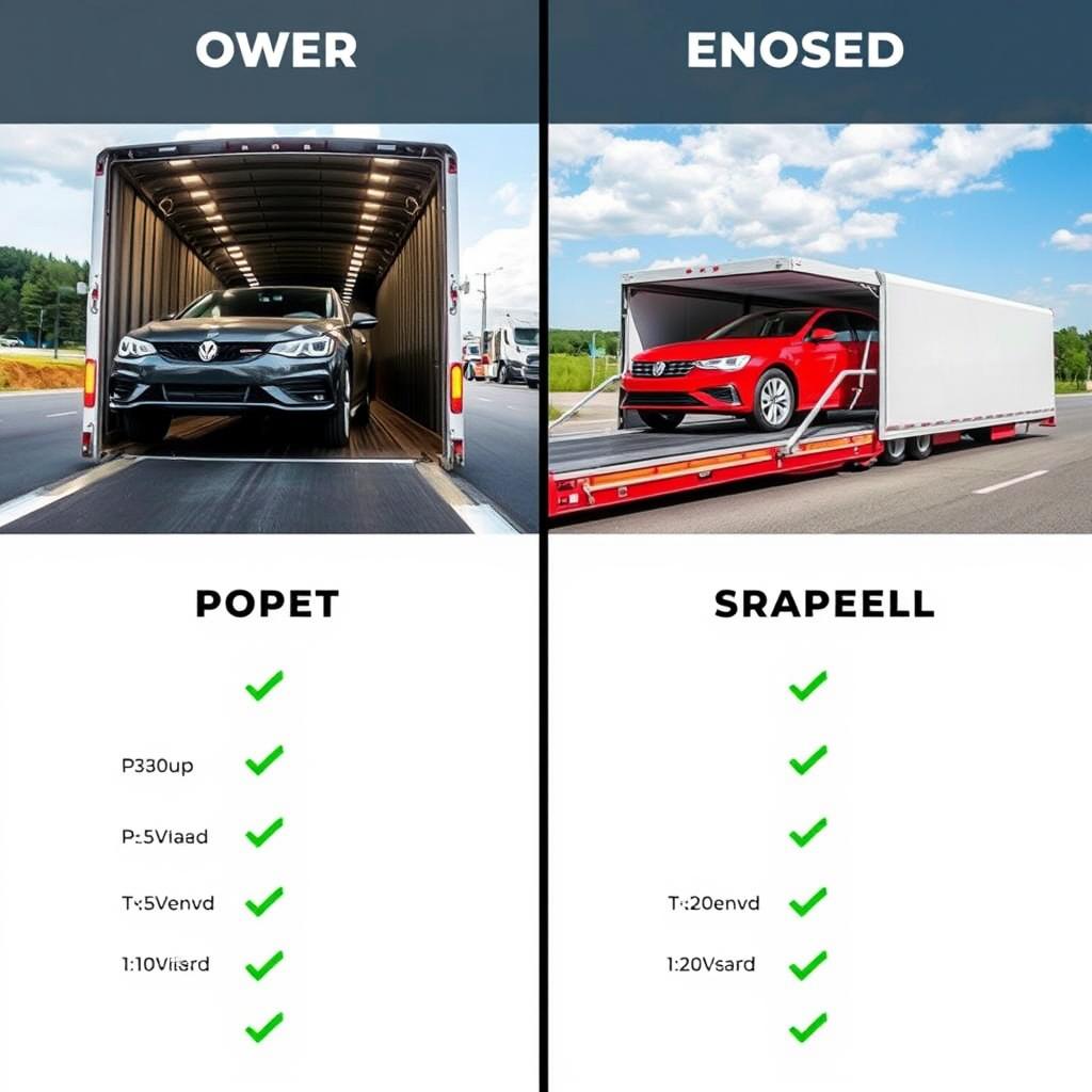Comparison of open and enclosed car transport options for South Dakota Comparison of open and enclosed car transport options for South Dakota