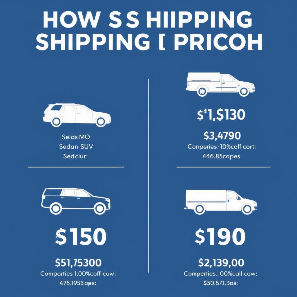 Different vehicle types affecting shipping costs