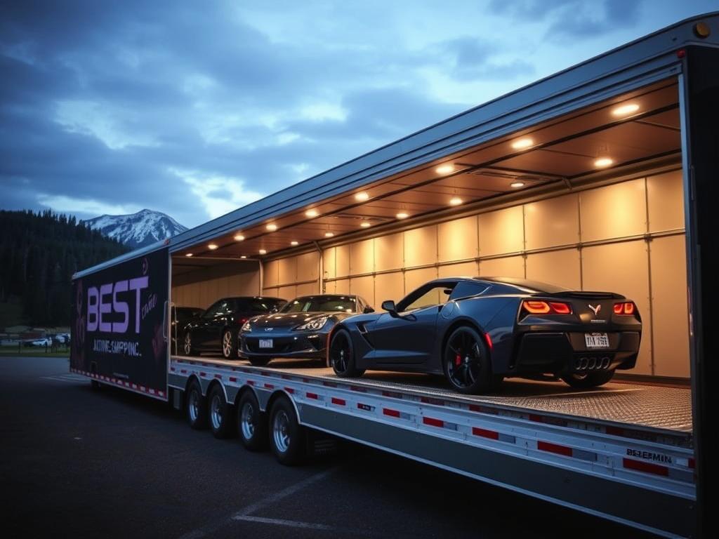 Enclosed car carrier for premium Washington auto transport service Enclosed car carrier for premium Washington auto transport service