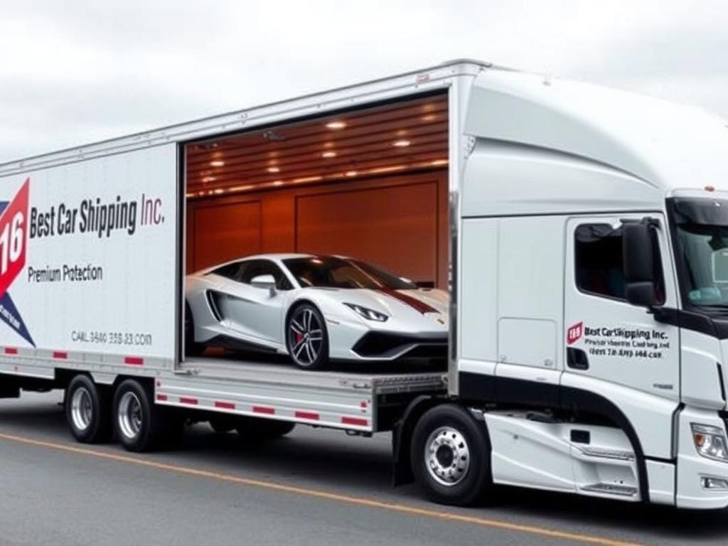 Enclosed car carrier providing premium protection for luxury vehicles in Oregon Enclosed car carrier providing premium protection for luxury vehicles in Oregon