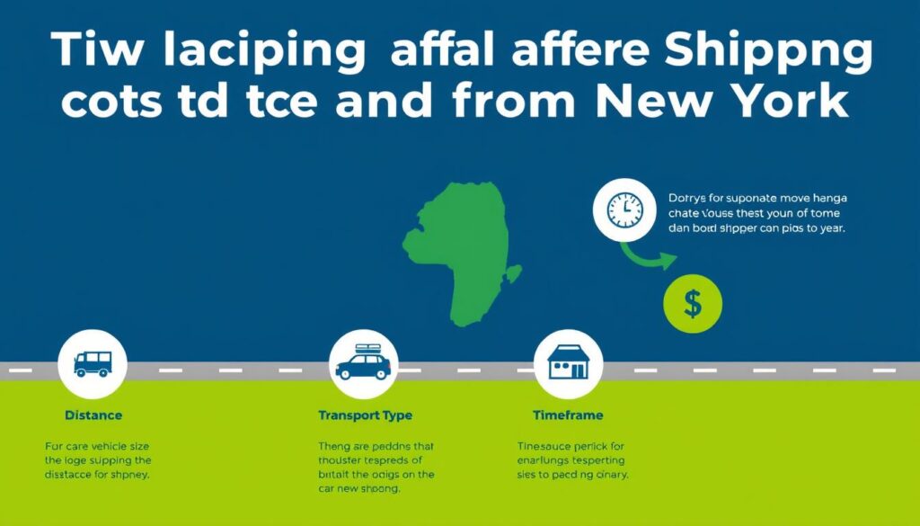 Factors affecting New York car shipping costs Factors affecting New York car shipping costs