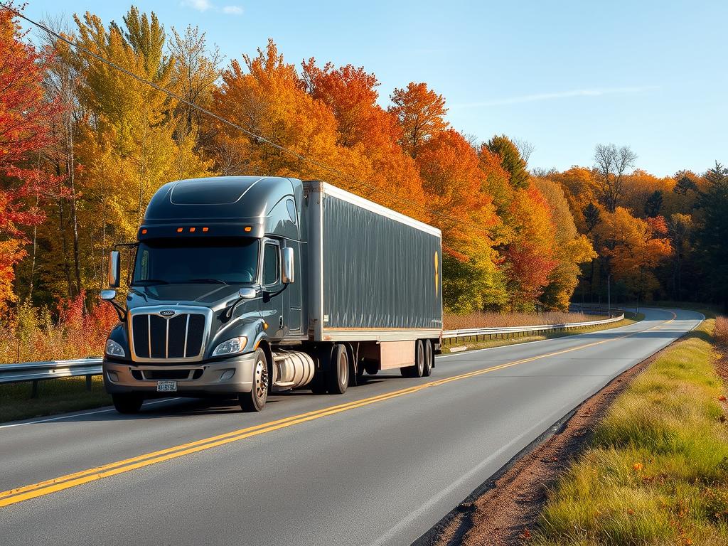 Fall car shipping in Massachusetts with autumn foliage Fall car shipping in Massachusetts with autumn foliage