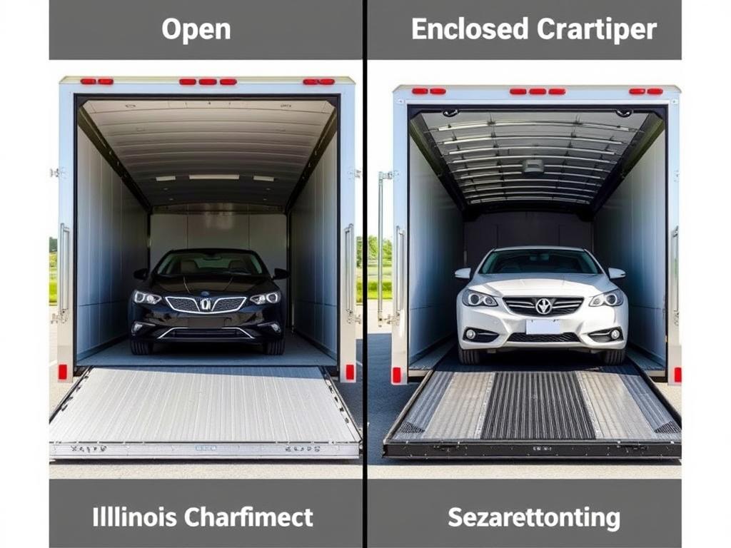 Open vs enclosed Illinois car shipping comparison Open vs enclosed Illinois car shipping comparison