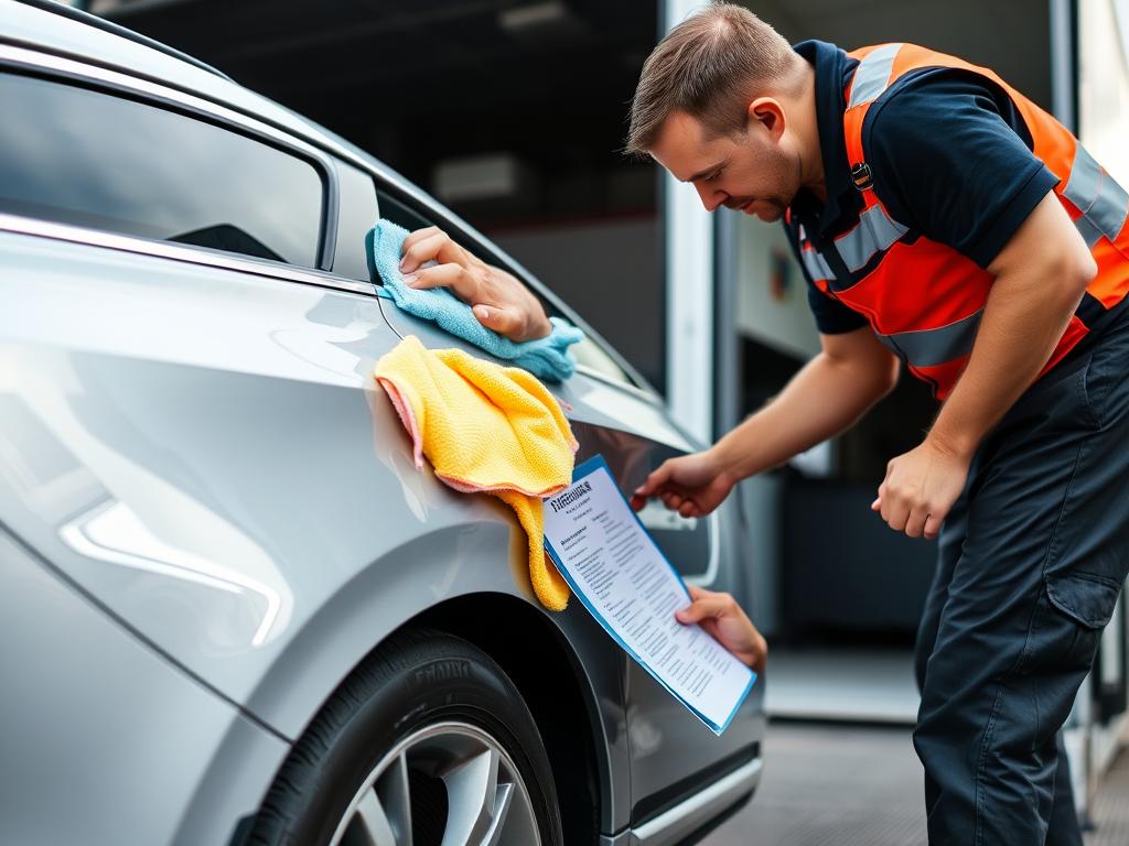 Preparing a vehicle for Indiana car shipping service Preparing a vehicle for Indiana car shipping service