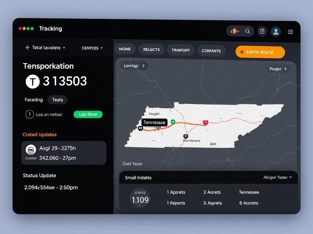 Real-time tracking of vehicle during Tennessee car shipping