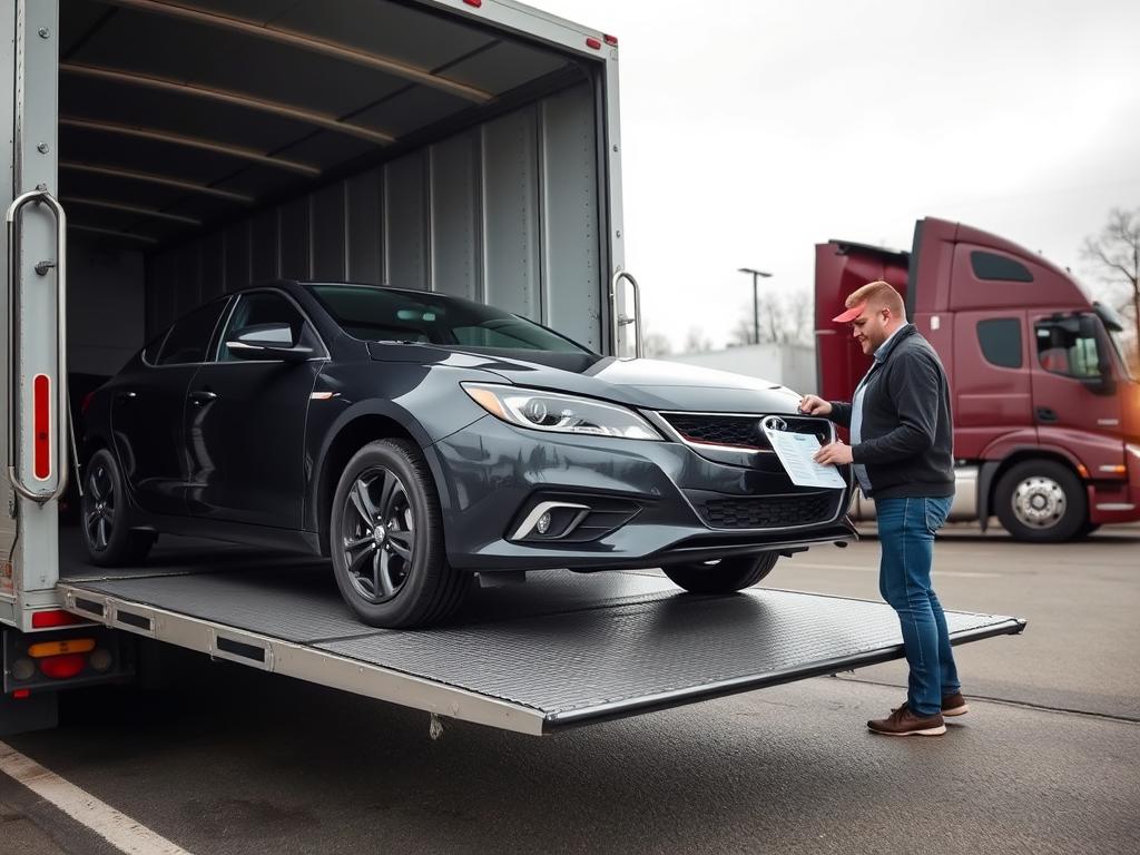 Safe delivery of vehicle after Indiana car shipping Safe delivery of vehicle after Indiana car shipping