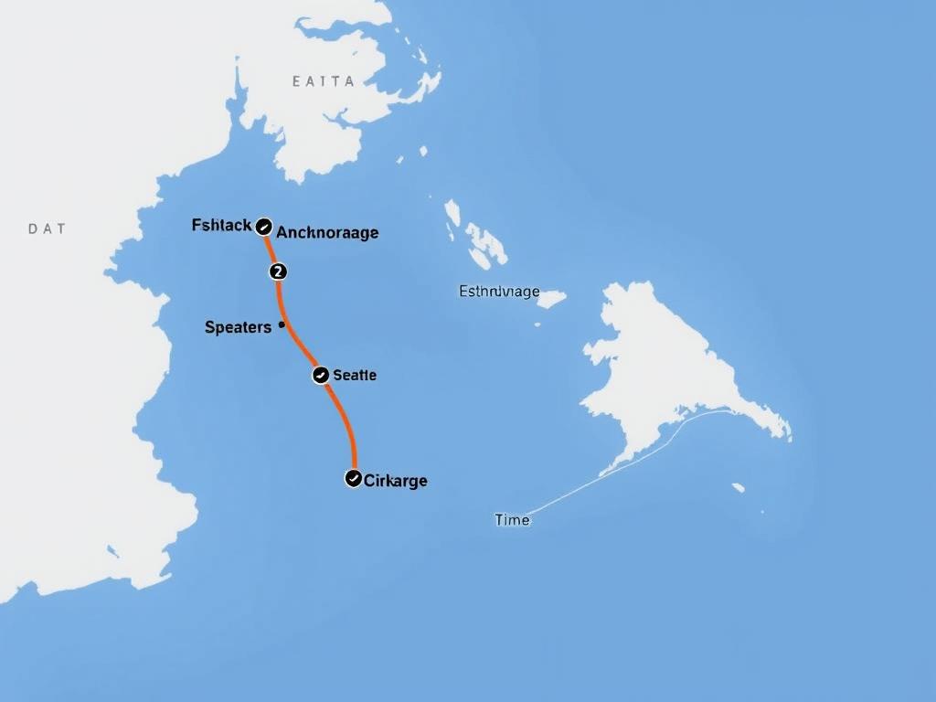 Seattle to Anchorage car transport route Seattle to Anchorage car transport route