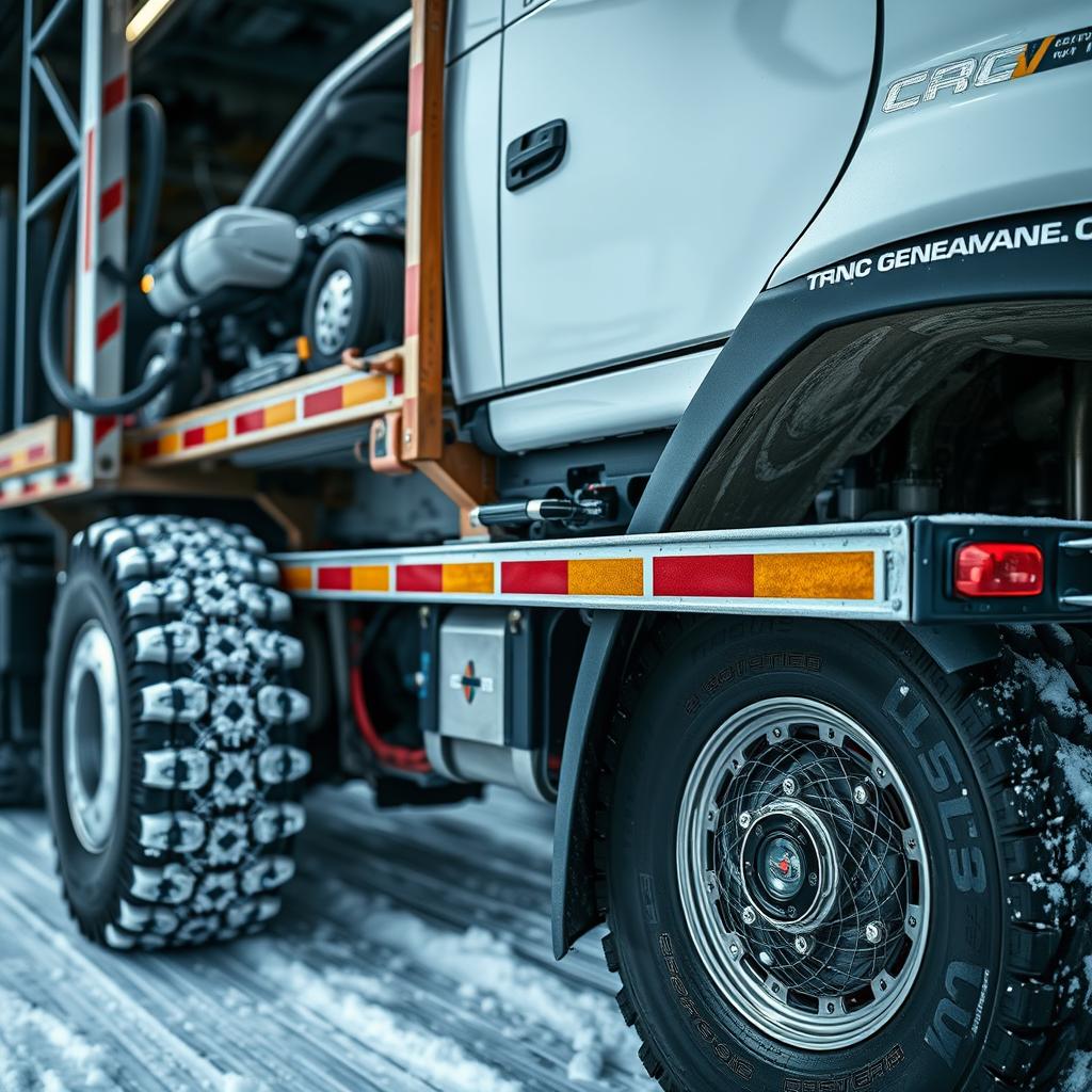 Specialized winter-ready transport truck for Alaska conditions Specialized winter-ready transport truck for Alaska conditions