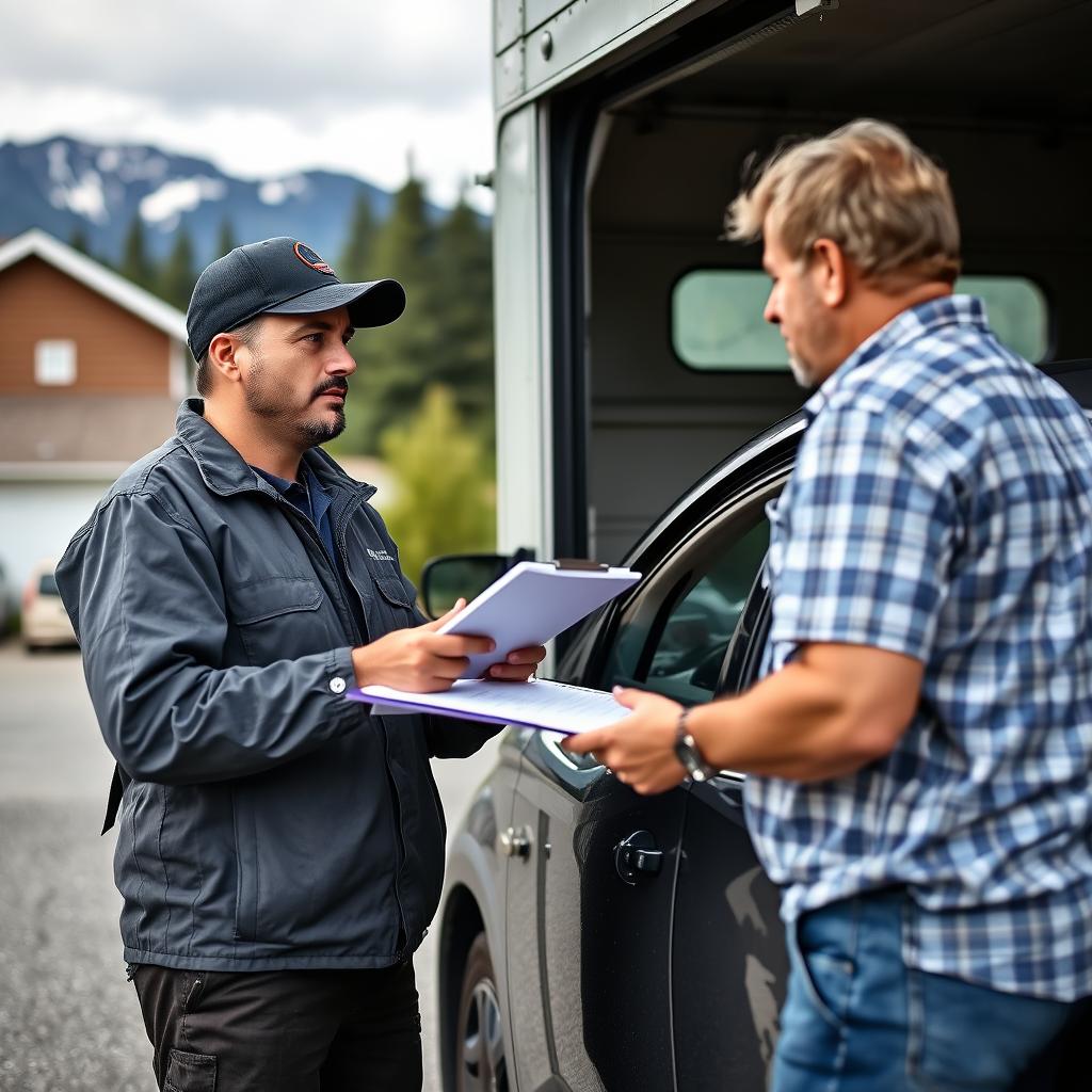 Step 3: Vehicle pickup for Washington car transport Step 3: Vehicle pickup for Washington car transport