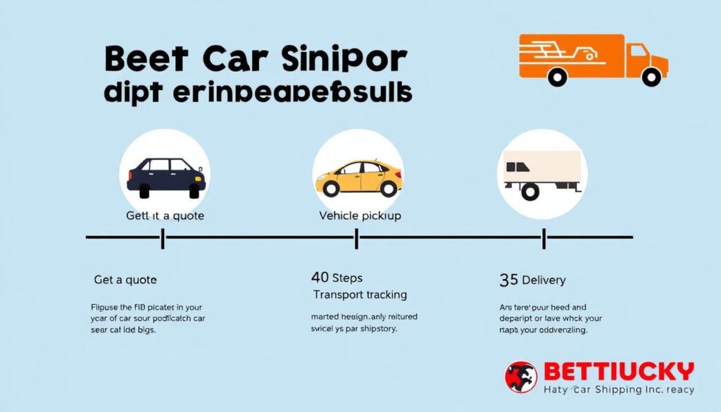 Step-by-step Kentucky car shipping process infographic Step-by-step Kentucky car shipping process infographic