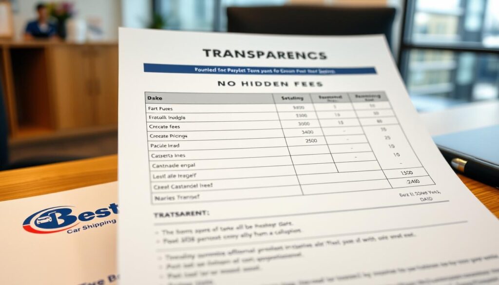 Transparent pricing document for Missouri car shipping Transparent pricing document for Missouri car shipping