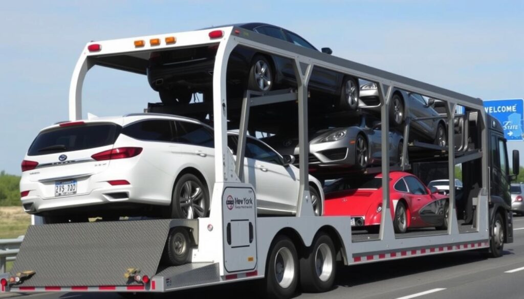 Various types of vehicles being transported by Best Car Shipping Inc in New York Various types of vehicles being transported by Best Car Shipping Inc in New York