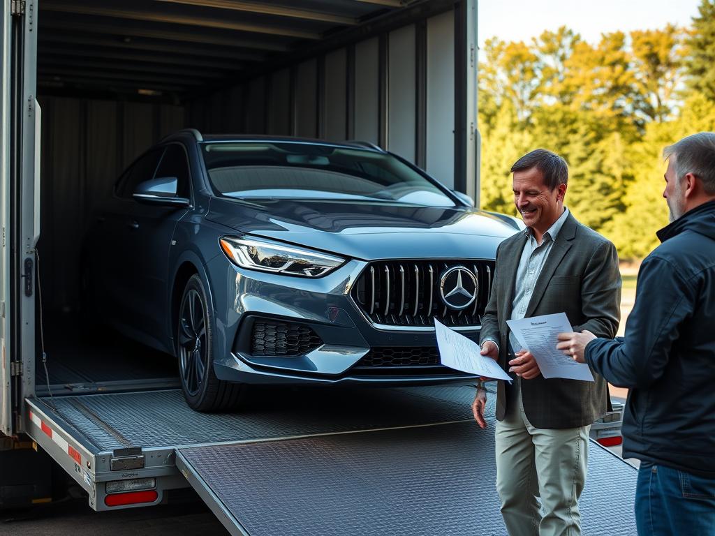 Vehicle delivery and final inspection after Tennessee car shipping Vehicle delivery and final inspection after Tennessee car shipping