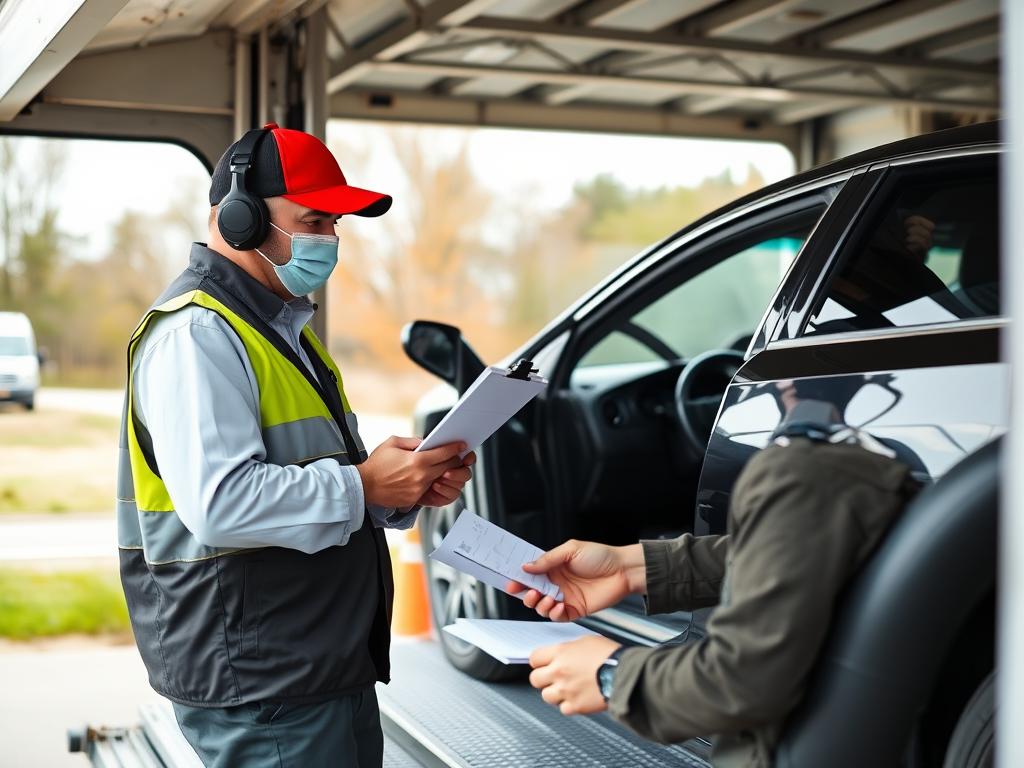 Vehicle pickup process for Wisconsin car shipping Vehicle pickup process for Wisconsin car shipping