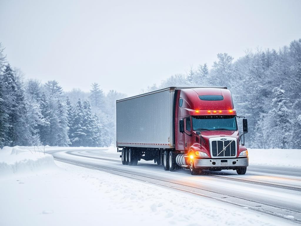 Winter car shipping in snowy Massachusetts conditions Winter car shipping in snowy Massachusetts conditions