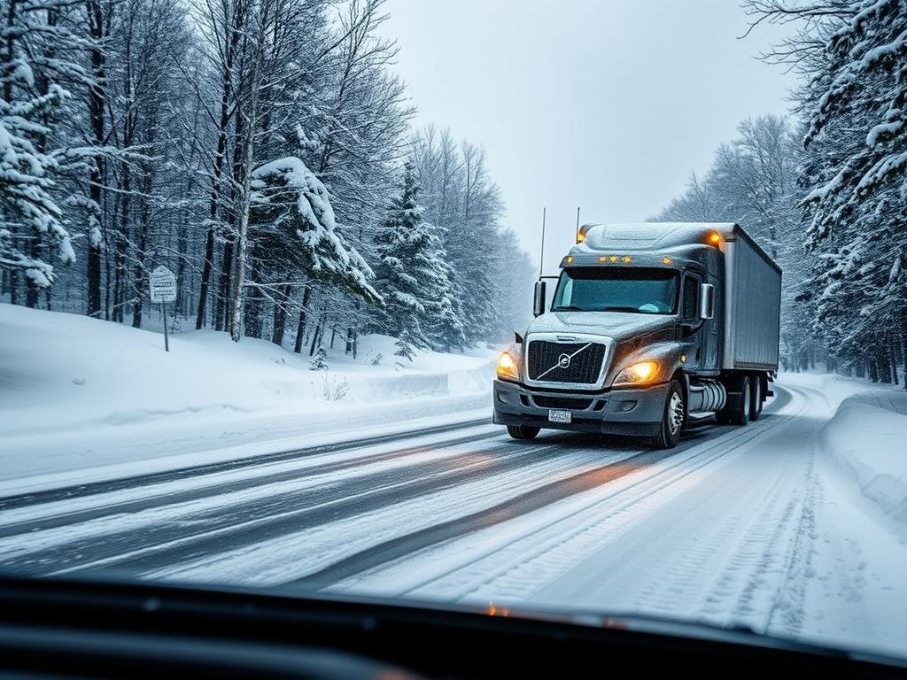 Winter car shipping in snowy Wisconsin conditions Winter car shipping in snowy Wisconsin conditions