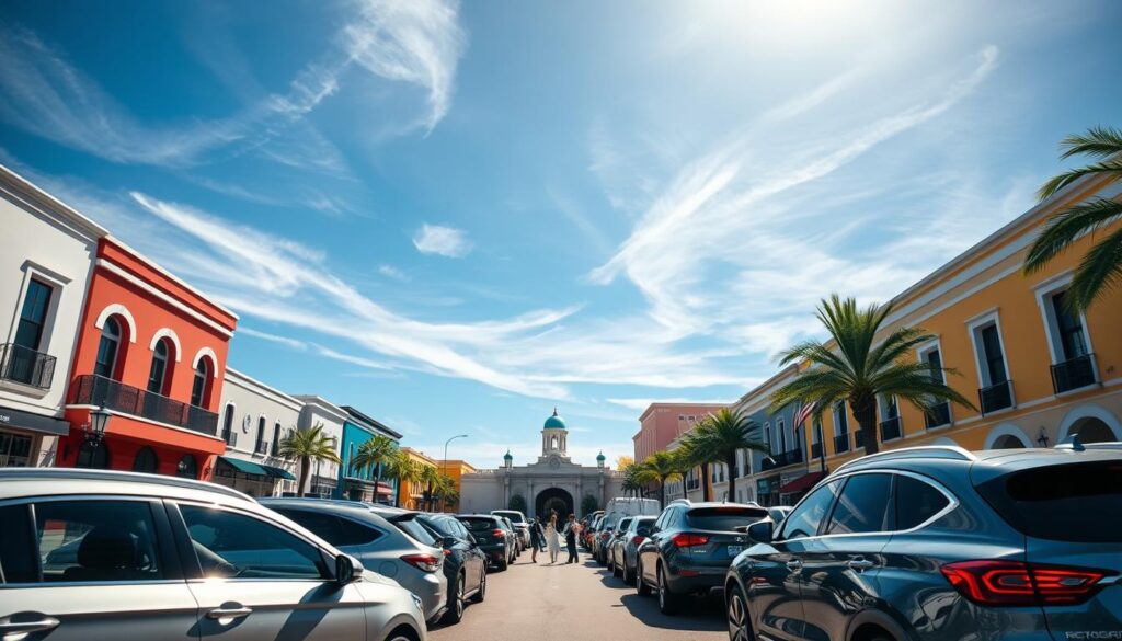 A sun-drenched street in the heart of St. Petersburg, Florida, showcasing a modern, state-of-the-art car shipping facility. In the foreground, a fleet of gleaming vehicles awaits transport, their polished exteriors reflecting the vibrant colors of the surrounding buildings. Overhead, a clear blue sky frames the scene, with wispy clouds drifting lazily. In the middle ground, a team of experienced professionals oversees the loading and unloading of cars, ensuring a seamless and secure shipping process. The background features the iconic architecture of St. Petersburg, with its elegant palm trees and well-maintained roads, creating a picturesque and inviting atmosphere for reliable auto transport and car shipping services. A sun-drenched street in the heart of St. Petersburg, Florida, showcasing a modern, state-of-the-art car shipping facility. In the foreground, a fleet of gleaming vehicles awaits transport, their polished exteriors reflecting the vibrant colors of the surrounding buildings. Overhead, a clear blue sky frames the scene, with wispy clouds drifting lazily. In the middle ground, a team of experienced professionals oversees the loading and unloading of cars, ensuring a seamless and secure shipping process. The background features the iconic architecture of St. Petersburg, with its elegant palm trees and well-maintained roads, creating a picturesque and inviting atmosphere for reliable auto transport and car shipping services.
