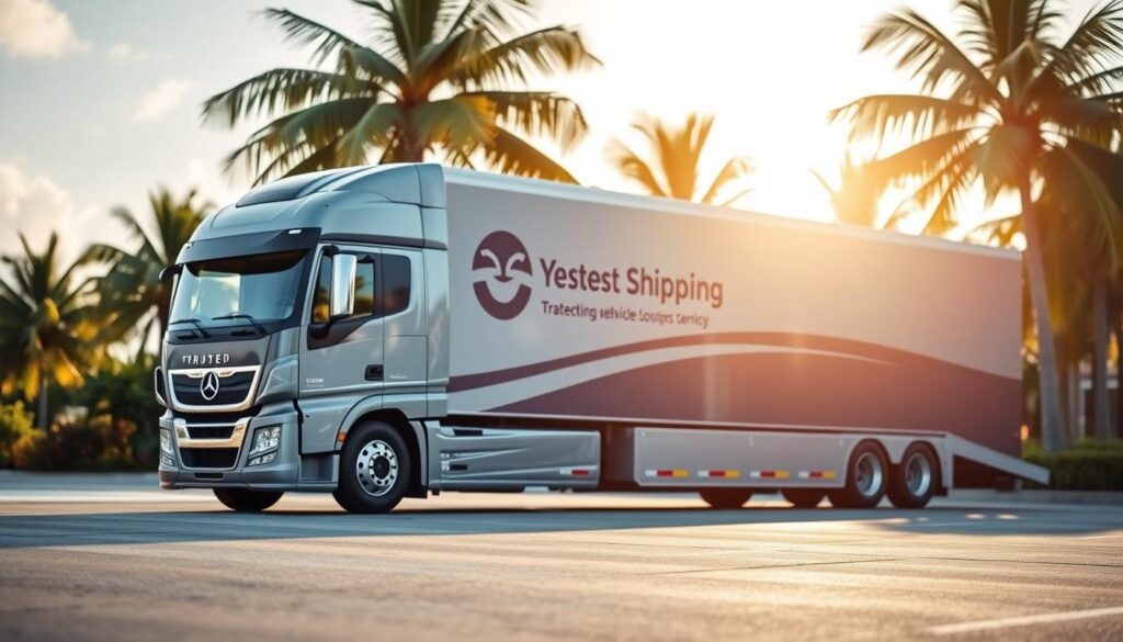A well-lit, high-resolution photograph of a modern, shiny transport truck in the foreground, emblazoned with the logo and branding of a trusted vehicle shipping company. The truck is parked on a smooth, paved surface, with a pristine, tropical landscape in the background, hinting at the Pembroke Pines location. The composition emphasizes the professionalism and reliability of the shipping service, with the truck positioned in a way that conveys a sense of security and care for the vehicles being transported. The lighting is soft and natural, creating a warm, inviting atmosphere that resonates with the trust and dependability of the service. A well-lit, high-resolution photograph of a modern, shiny transport truck in the foreground, emblazoned with the logo and branding of a trusted vehicle shipping company. The truck is parked on a smooth, paved surface, with a pristine, tropical landscape in the background, hinting at the Pembroke Pines location. The composition emphasizes the professionalism and reliability of the shipping service, with the truck positioned in a way that conveys a sense of security and care for the vehicles being transported. The lighting is soft and natural, creating a warm, inviting atmosphere that resonates with the trust and dependability of the service.
