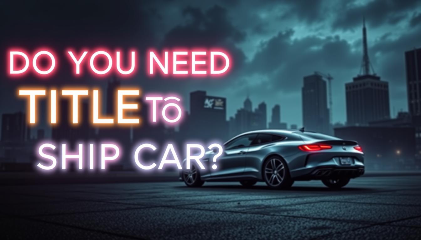 DO YOU NEED TITLE TO SHIP CAR