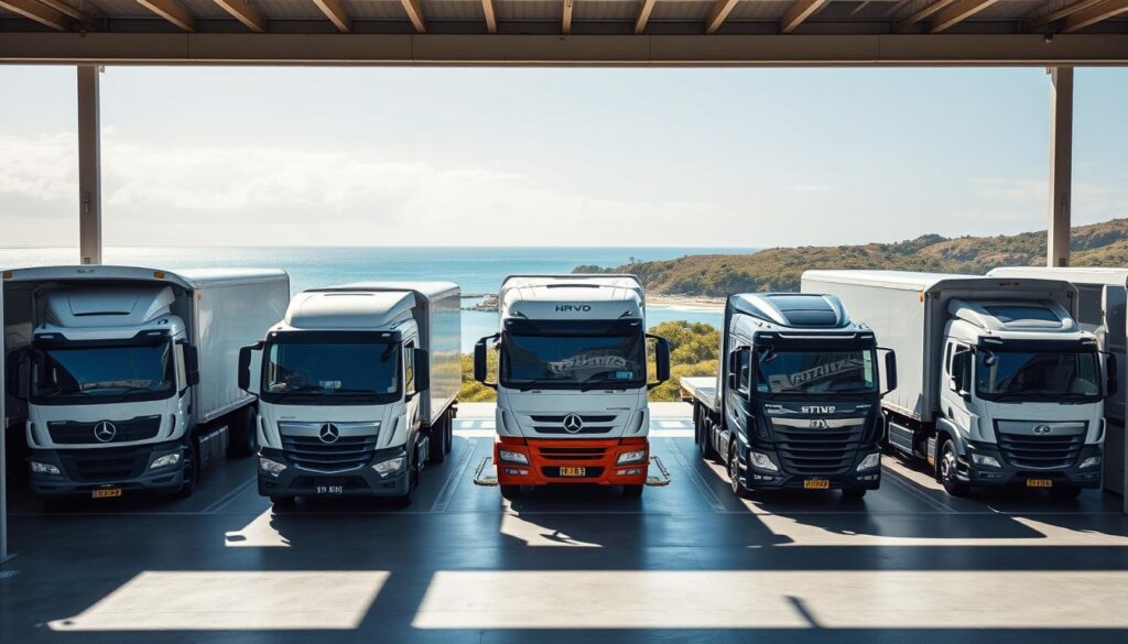 A modern, well-equipped auto transport service facility set against a picturesque coastal backdrop. In the foreground, a fleet of well-maintained, secure transport trucks stand ready to pick up and deliver vehicles with utmost care. The middle ground showcases the company's state-of-the-art loading and unloading equipment, ensuring efficient and damage-free transport. In the background, the tranquil waters and lush greenery of the Byron Bay region create a calming, professional atmosphere. Bright, natural lighting illuminates the scene, conveying a sense of reliability and trust. The overall composition reflects the company's commitment to providing a seamless, worry-free auto transport experience for its customers. A modern, well-equipped auto transport service facility set against a picturesque coastal backdrop. In the foreground, a fleet of well-maintained, secure transport trucks stand ready to pick up and deliver vehicles with utmost care. The middle ground showcases the company's state-of-the-art loading and unloading equipment, ensuring efficient and damage-free transport. In the background, the tranquil waters and lush greenery of the Byron Bay region create a calming, professional atmosphere. Bright, natural lighting illuminates the scene, conveying a sense of reliability and trust. The overall composition reflects the company's commitment to providing a seamless, worry-free auto transport experience for its customers.