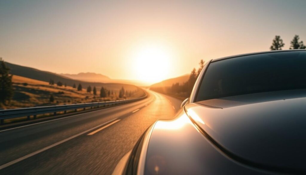 A scenic view of a Sundance, Wyoming highway, with a sleek car in the foreground ready for shipping. The sun casts a warm, golden glow, creating a sense of tranquility and efficiency. In the background, rolling hills and pine trees frame the scene, suggesting the natural beauty of the region. The car's exterior gleams, hinting at the care and attention to detail that goes into the car shipping process. The prompt invokes a feeling of trust and reliability, capturing the essence of the "Car Shipping and Auto Transport Sundance - Reliable & Fast" article. A scenic view of a Sundance, Wyoming highway, with a sleek car in the foreground ready for shipping. The sun casts a warm, golden glow, creating a sense of tranquility and efficiency. In the background, rolling hills and pine trees frame the scene, suggesting the natural beauty of the region. The car's exterior gleams, hinting at the care and attention to detail that goes into the car shipping process. The prompt invokes a feeling of trust and reliability, capturing the essence of the "Car Shipping and Auto Transport Sundance - Reliable & Fast" article.