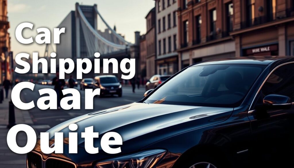 A sleek, modern car parked on a city street, with a prominent sign displaying "Car Shipping Quote" in a clean, professional font. The car is positioned in the foreground, illuminated by warm, natural lighting that casts soft shadows across its glossy surface. In the middle ground, the streets of Newcastle are visible, with pedestrians and other vehicles passing by. The background features the distinctive architecture of the city, including iconic landmarks like the Tyne Bridge, conveying a sense of place and context. The overall mood is one of efficiency, reliability, and professionalism, reflecting the subject matter of the article. A sleek, modern car parked on a city street, with a prominent sign displaying "Car Shipping Quote" in a clean, professional font. The car is positioned in the foreground, illuminated by warm, natural lighting that casts soft shadows across its glossy surface. In the middle ground, the streets of Newcastle are visible, with pedestrians and other vehicles passing by. The background features the distinctive architecture of the city, including iconic landmarks like the Tyne Bridge, conveying a sense of place and context. The overall mood is one of efficiency, reliability, and professionalism, reflecting the subject matter of the article.
