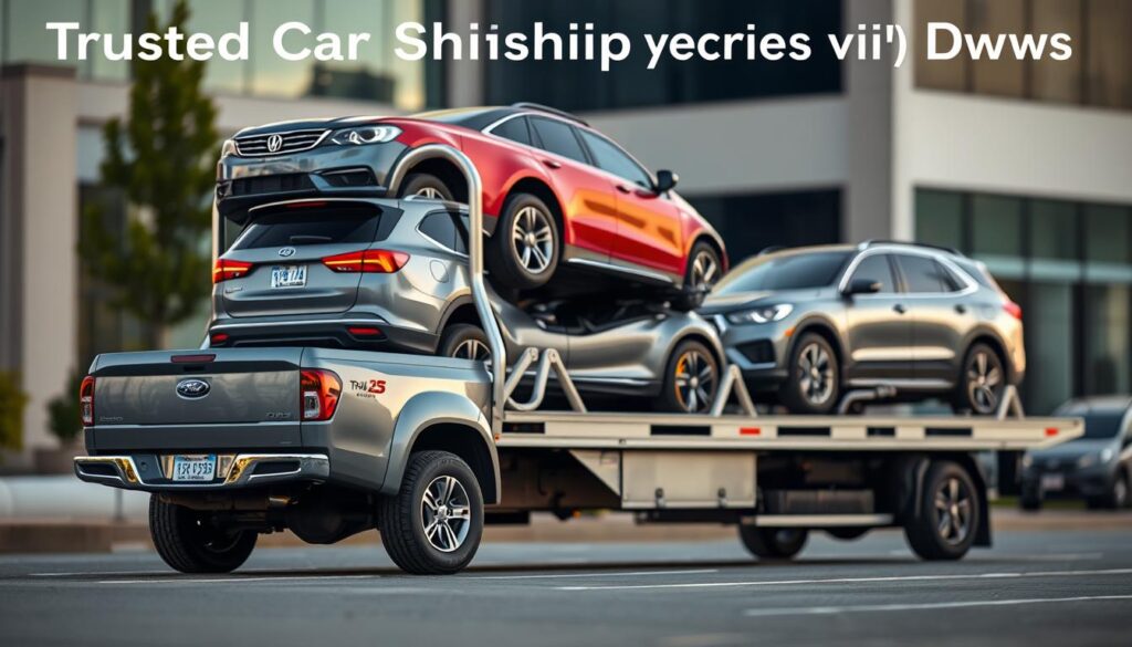 A well-lit, high-resolution image of a car shipping quote, showcasing a modern pickup truck loaded with multiple vehicles on an open car transport trailer. The scene is set against a blurred urban background, with a clear focus on the transportation details. The lighting is natural and directional, creating depth and highlights on the vehicles. The composition emphasizes the professionalism and reliability of the car shipping service, conveying a sense of efficiency and trust. The image should have a clean, crisp aesthetic that aligns with the section title "Trusted Car Shipping Services in Cheney with Fast, Accurate Quotes". A well-lit, high-resolution image of a car shipping quote, showcasing a modern pickup truck loaded with multiple vehicles on an open car transport trailer. The scene is set against a blurred urban background, with a clear focus on the transportation details. The lighting is natural and directional, creating depth and highlights on the vehicles. The composition emphasizes the professionalism and reliability of the car shipping service, conveying a sense of efficiency and trust. The image should have a clean, crisp aesthetic that aligns with the section title "Trusted Car Shipping Services in Cheney with Fast, Accurate Quotes".