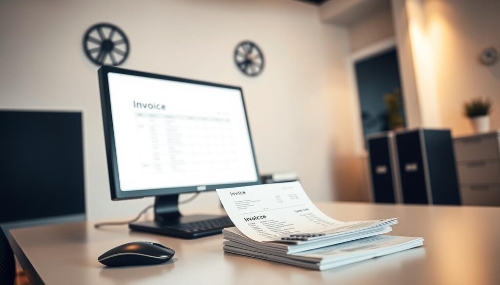 A well-lit office interior, with a desk prominently displaying a computer monitor, keyboard, and mouse. On the desk, a stack of invoice documents and a calculator, conveying the act of scheduling payments and coordinating the logistics of car shipping. The walls feature minimalist, modern decor, creating a professional, organized atmosphere. The lighting is soft and warm, illuminating the scene and highlighting the details. The camera angle is slightly elevated, offering a clear view of the desk and its contents, while providing a sense of structure and efficiency. The overall mood is one of quiet productivity, reflecting the importance of meticulous planning and financial management in the car shipping industry. A well-lit office interior, with a desk prominently displaying a computer monitor, keyboard, and mouse. On the desk, a stack of invoice documents and a calculator, conveying the act of scheduling payments and coordinating the logistics of car shipping. The walls feature minimalist, modern decor, creating a professional, organized atmosphere. The lighting is soft and warm, illuminating the scene and highlighting the details. The camera angle is slightly elevated, offering a clear view of the desk and its contents, while providing a sense of structure and efficiency. The overall mood is one of quiet productivity, reflecting the importance of meticulous planning and financial management in the car shipping industry.