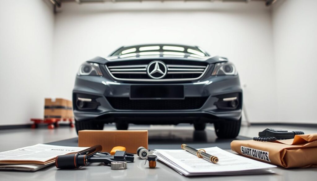 A professional, detailed buyer's guide to shipping a car, showcased in a well-lit studio setting. The car, positioned centrally, is captured from a low angle, emphasizing its size and presence. The foreground features carefully arranged automotive accessories, such as shipping materials and documentation, providing a sense of the process. The middle ground showcases the car's exterior in crisp detail, highlighting its make, model, and condition. The background is a clean, neutral environment, allowing the car and its related elements to take center stage. The overall mood is one of informative authority, guiding the viewer through the practical considerations of car shipping. A professional, detailed buyer's guide to shipping a car, showcased in a well-lit studio setting. The car, positioned centrally, is captured from a low angle, emphasizing its size and presence. The foreground features carefully arranged automotive accessories, such as shipping materials and documentation, providing a sense of the process. The middle ground showcases the car's exterior in crisp detail, highlighting its make, model, and condition. The background is a clean, neutral environment, allowing the car and its related elements to take center stage. The overall mood is one of informative authority, guiding the viewer through the practical considerations of car shipping.