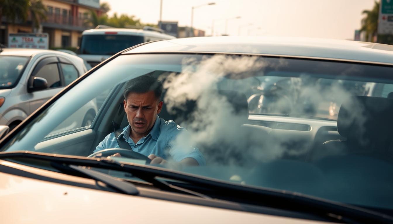 car overheating when stopped in traffic