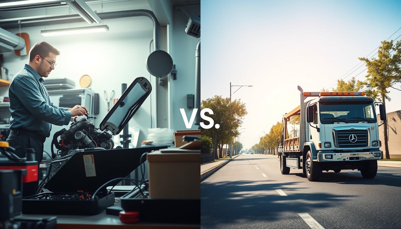 cost to repair engine vs transport car