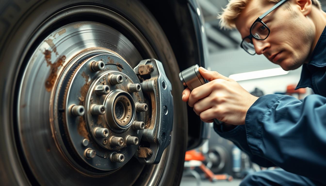 grinding noise when braking front wheels