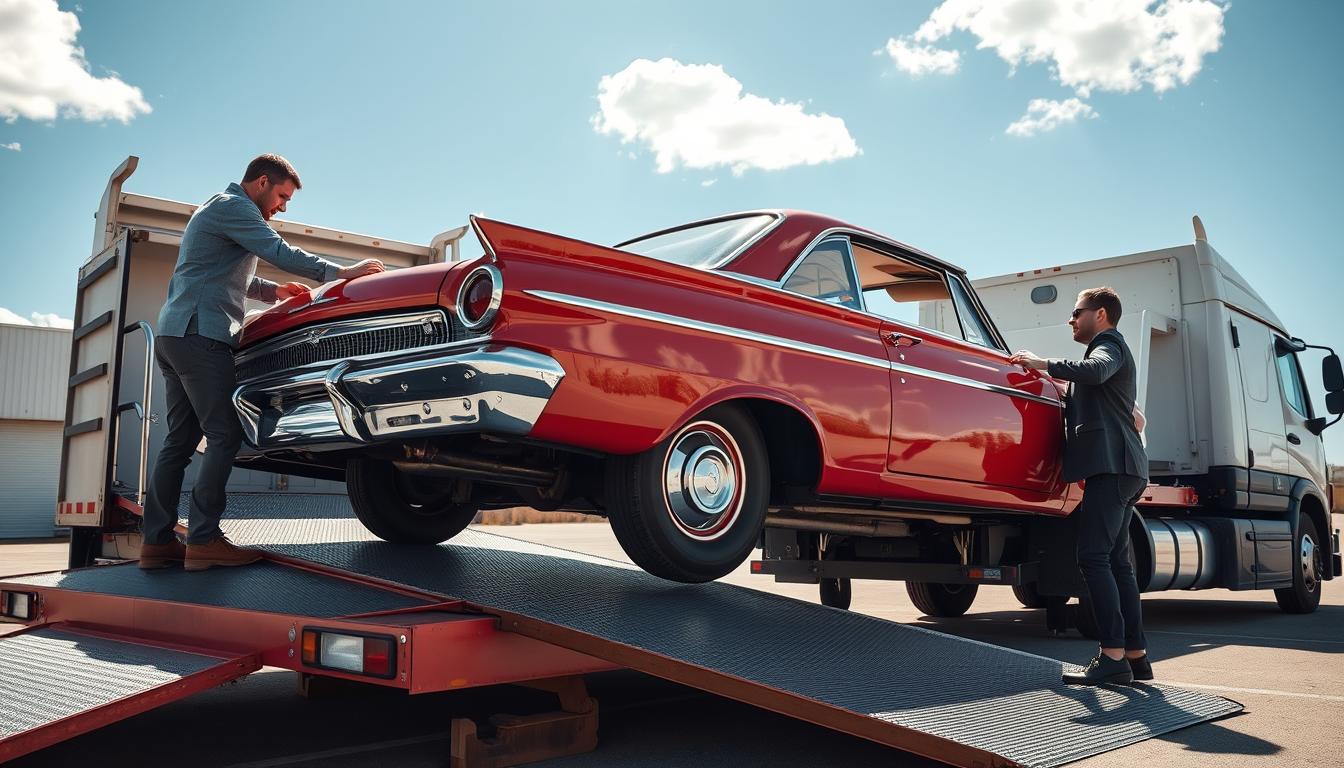 how carriers load non running vehicles