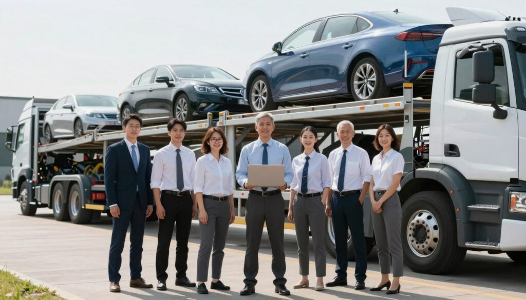 Professional auto transport team ready to provide service